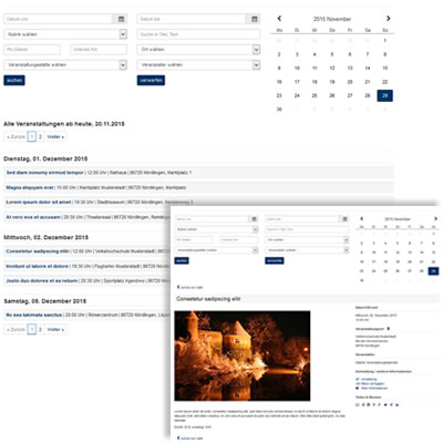 Veranstaltungskalender Demo 2